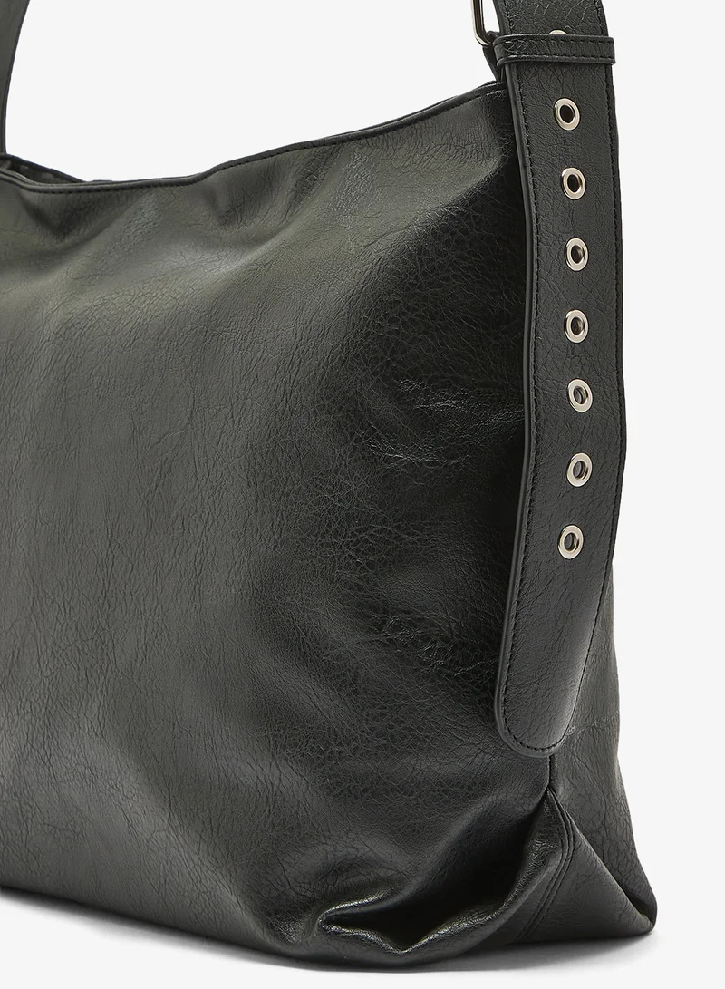 ELLA Black Classic Slouch Tote Bag for Women | Best Price UAE